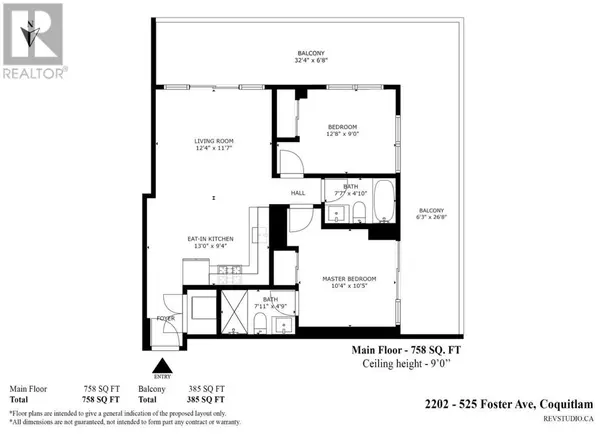 Coquitlam, BC V3J0H6,525 FOSTER AVE #2202