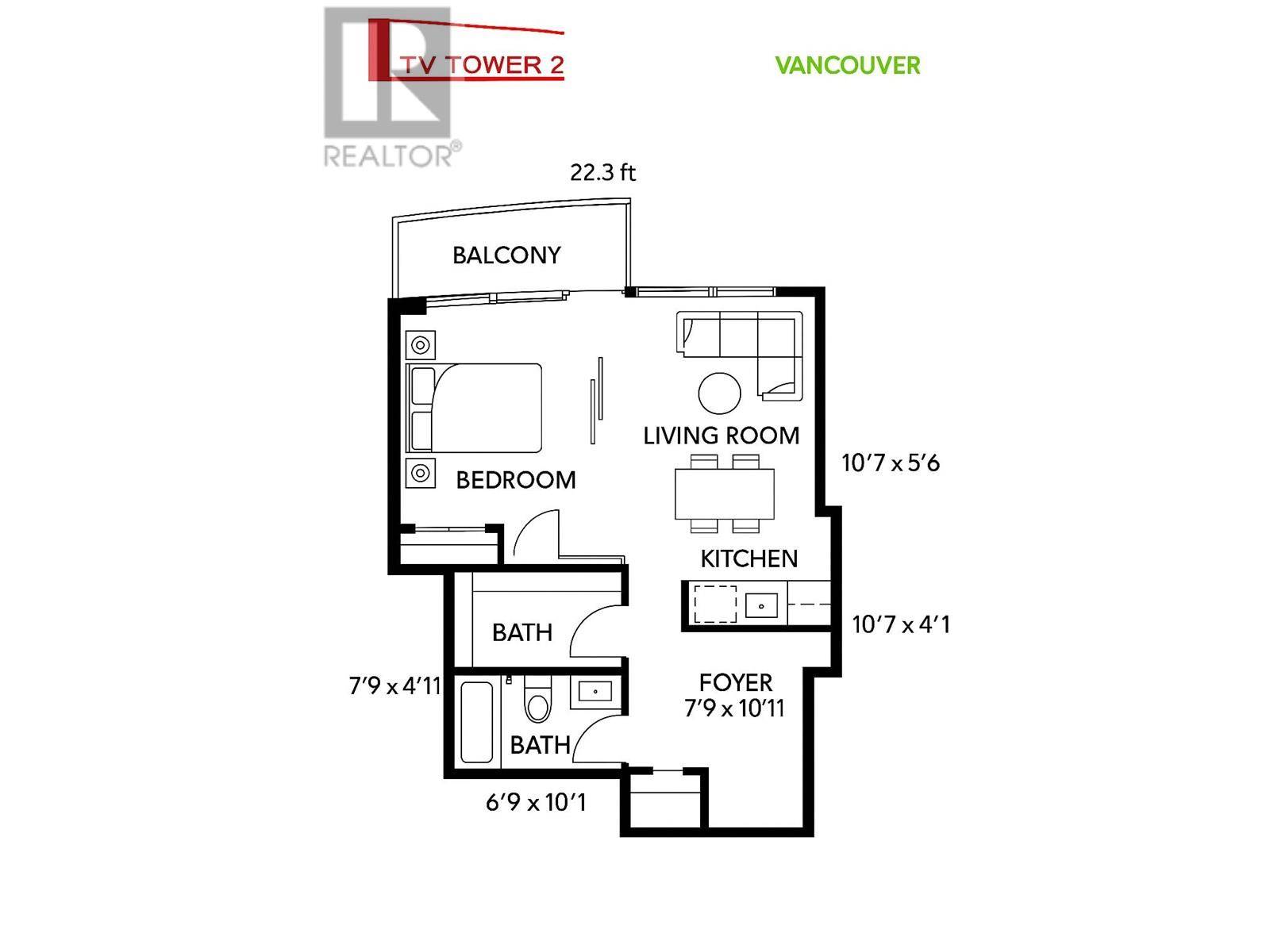 Vancouver, BC V6B0E8,233 ROBSON ST #1801