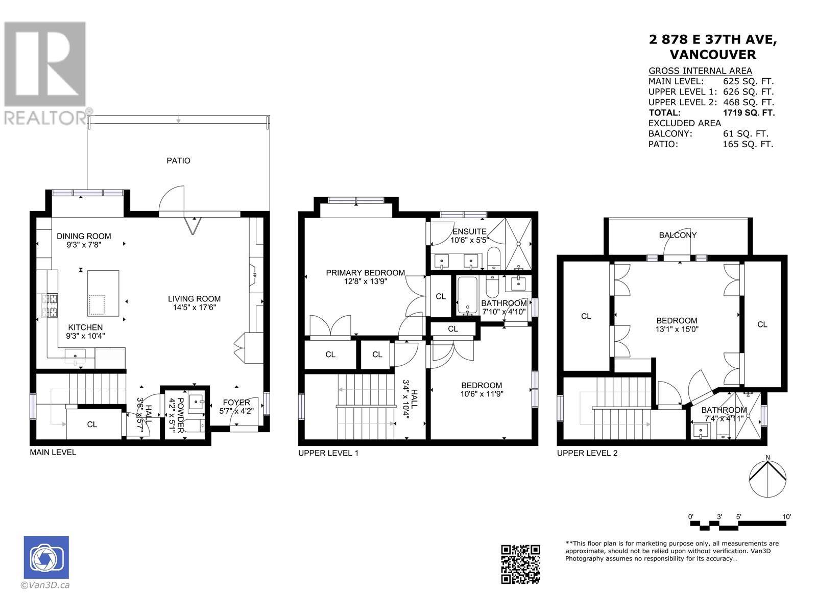 Vancouver, BC V5W1G2,878 East 37TH AVE #2