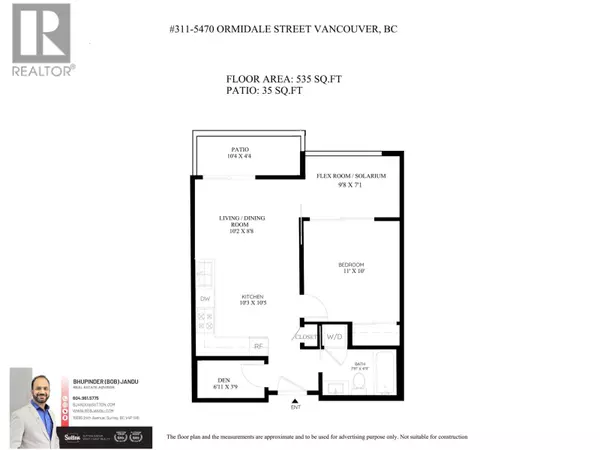 Vancouver, BC V5R0G6,5470 ORMIDALE ST #311