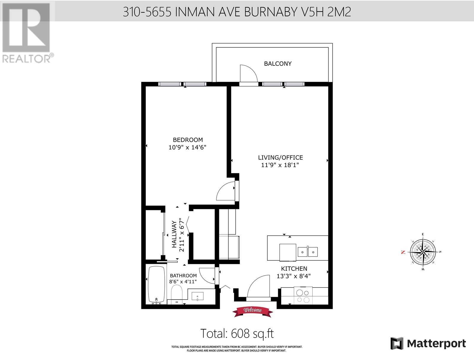 5655 INMAN AVE #310, Burnaby, BC V5H2M2