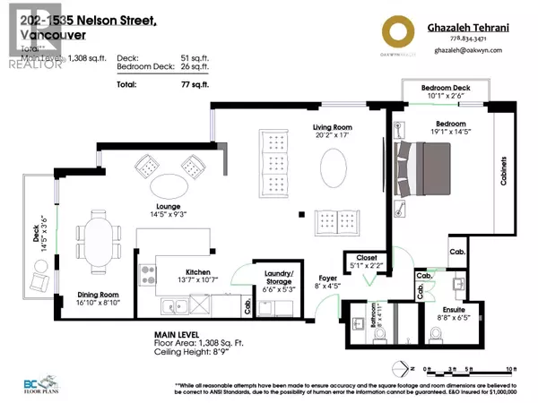 Vancouver, BC V6G1M2,1535 NELSON ST #202