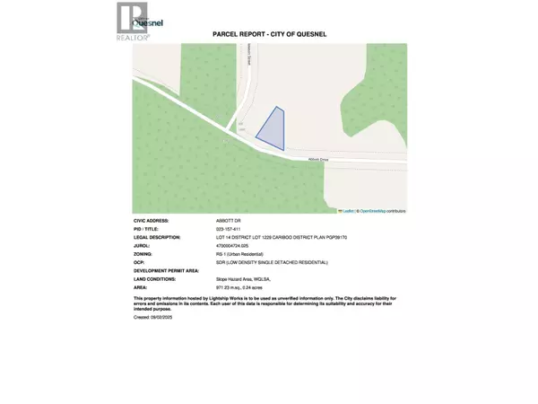 Quesnel, BC V2J6A9,LOT 14 DAWSON STREET