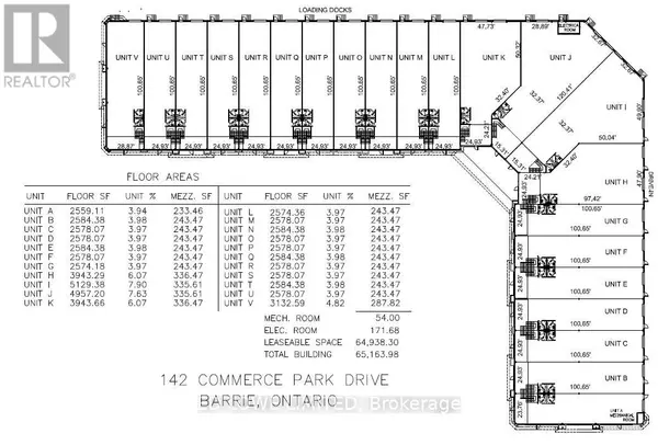 Barrie (0 West), ON L4N8W8,142 Commerce Park DR #P