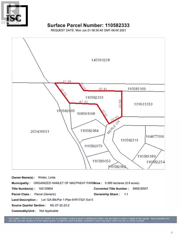 Mckillop Rm No. 220, SK S0G4L0,124 Merle CRESCENT