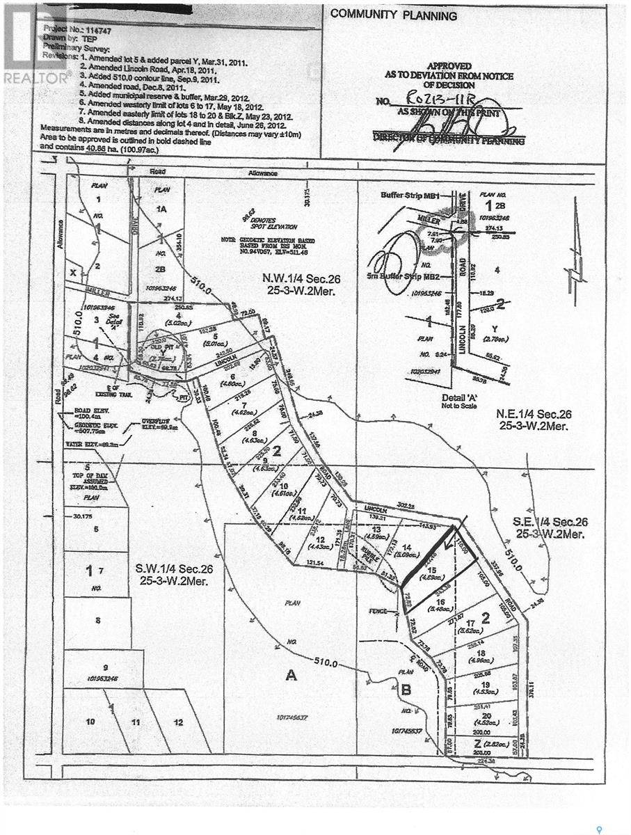 Cherrydale Golf Course Acreage Lot 15, Wallace Rm No. 243, SK S3N2V7