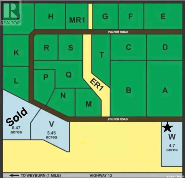 Summerview Estates Lot W, Weyburn Rm No. 67, SK S4H2K1