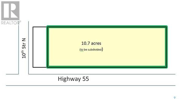 10.7 acre Prime Highway Frontage East of Nipawin, Nipawin, SK S0E1E0