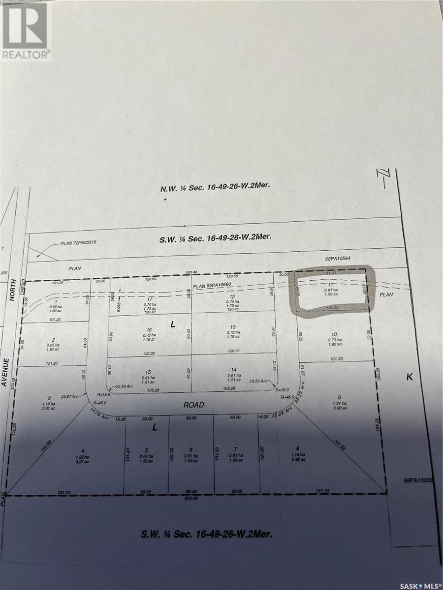 LOT 11 Robertson Crescent, Buckland Rm No. 491, SK S6V5R3