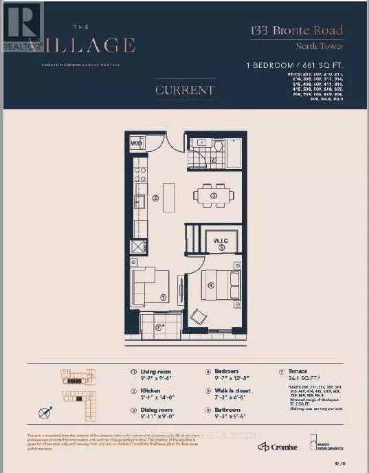 Oakville (br Bronte), ON L6L3C1,133 BRONTE RD #B0909