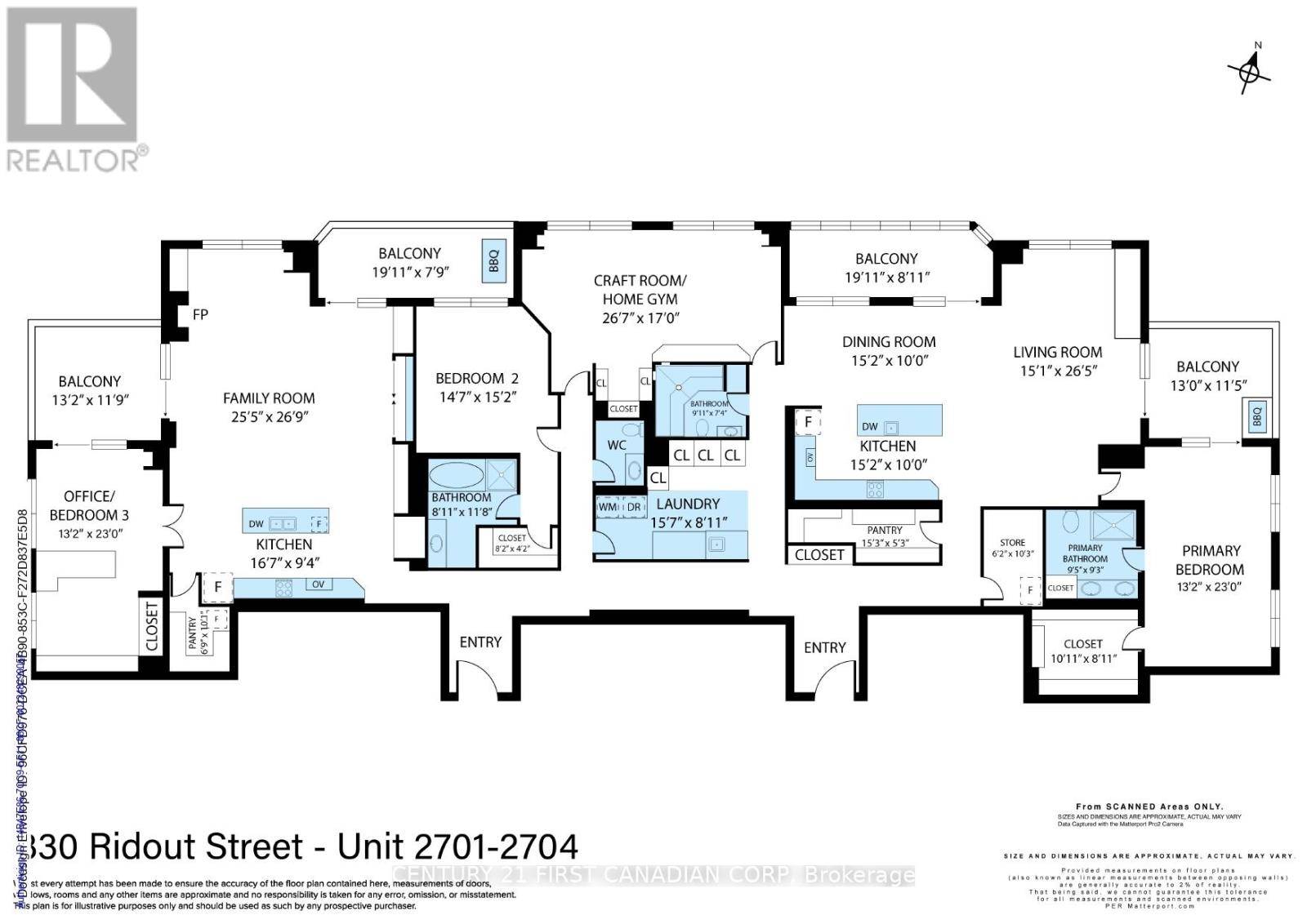 London East (east K), ON N6A0A7,330 Ridout ST North #2701/04