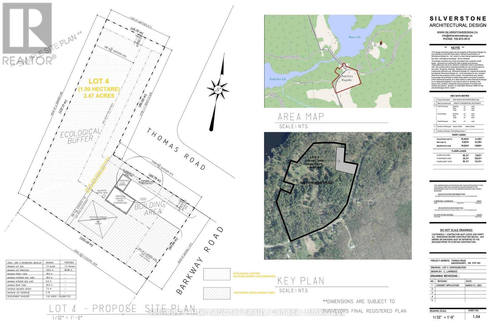 Gravenhurst (ryde), ON P1P1R3,LOT 4 (BARKWAY/THOMAS RD) - 1067 THOMAS ROAD