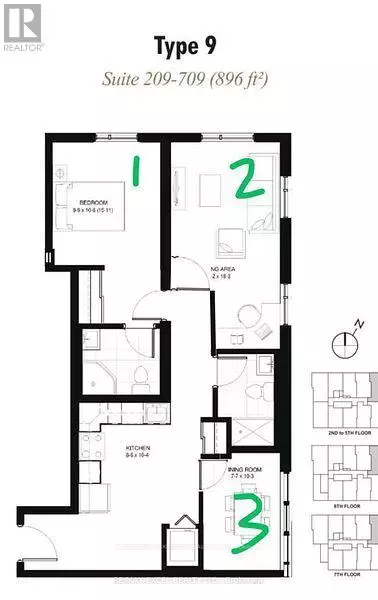 Waterloo, ON N2L0H1,246 Lester ST #709 Bdrm