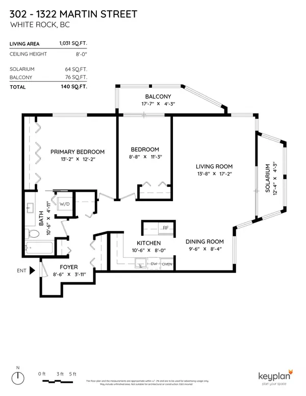 White Rock, BC V4B 3W5,1322 MARTIN ST #302