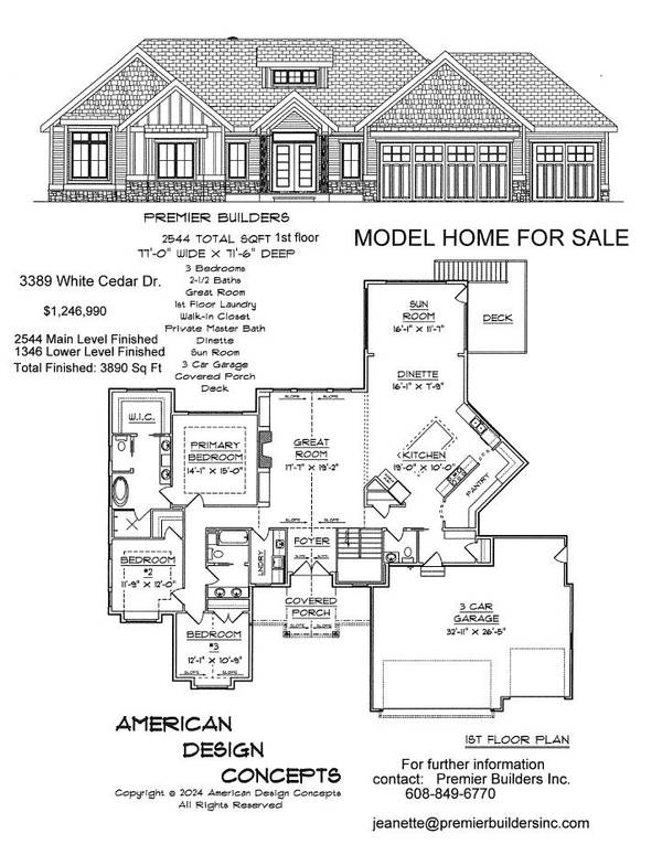 3389 White Cedar Drive,  Verona,  WI 53593