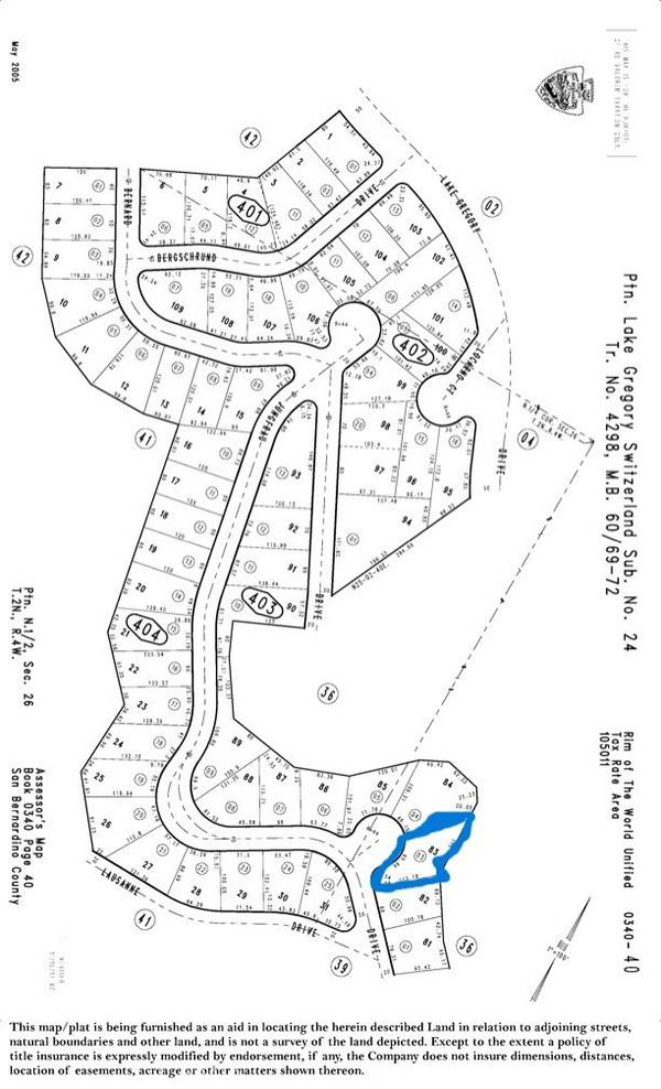 Crestline, CA 92325,1039 Jungfrau