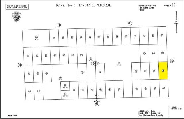 1 Shadow Mountain Rd & Finery, 29 Palms, CA 92277