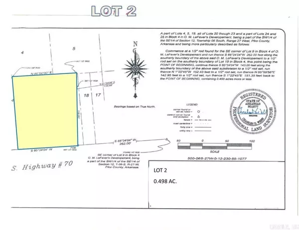 Lot 2 Hwy. 70 West, Newhope, AR 71959