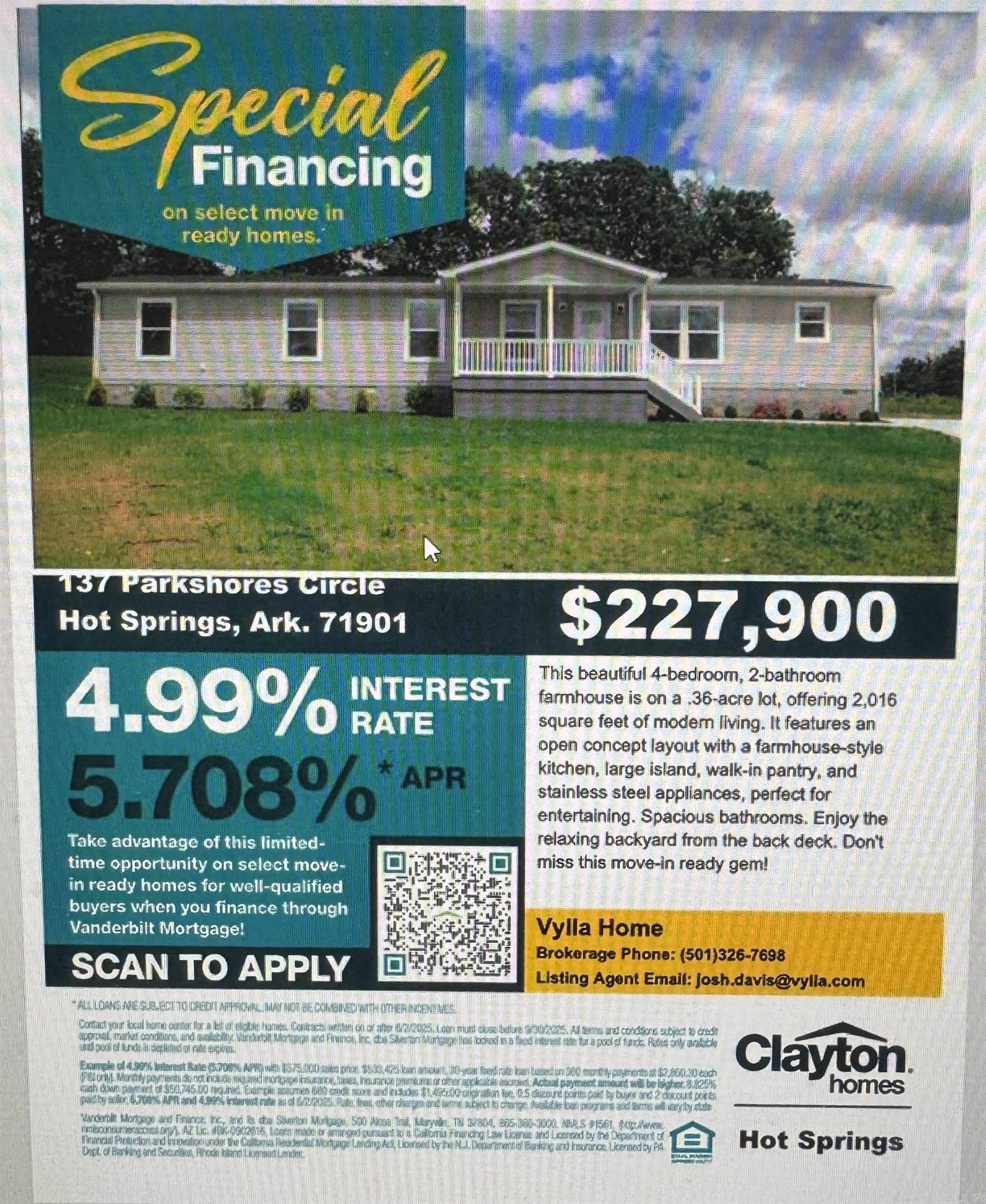 Hot Springs, AR 71901,137 Parkshores circle