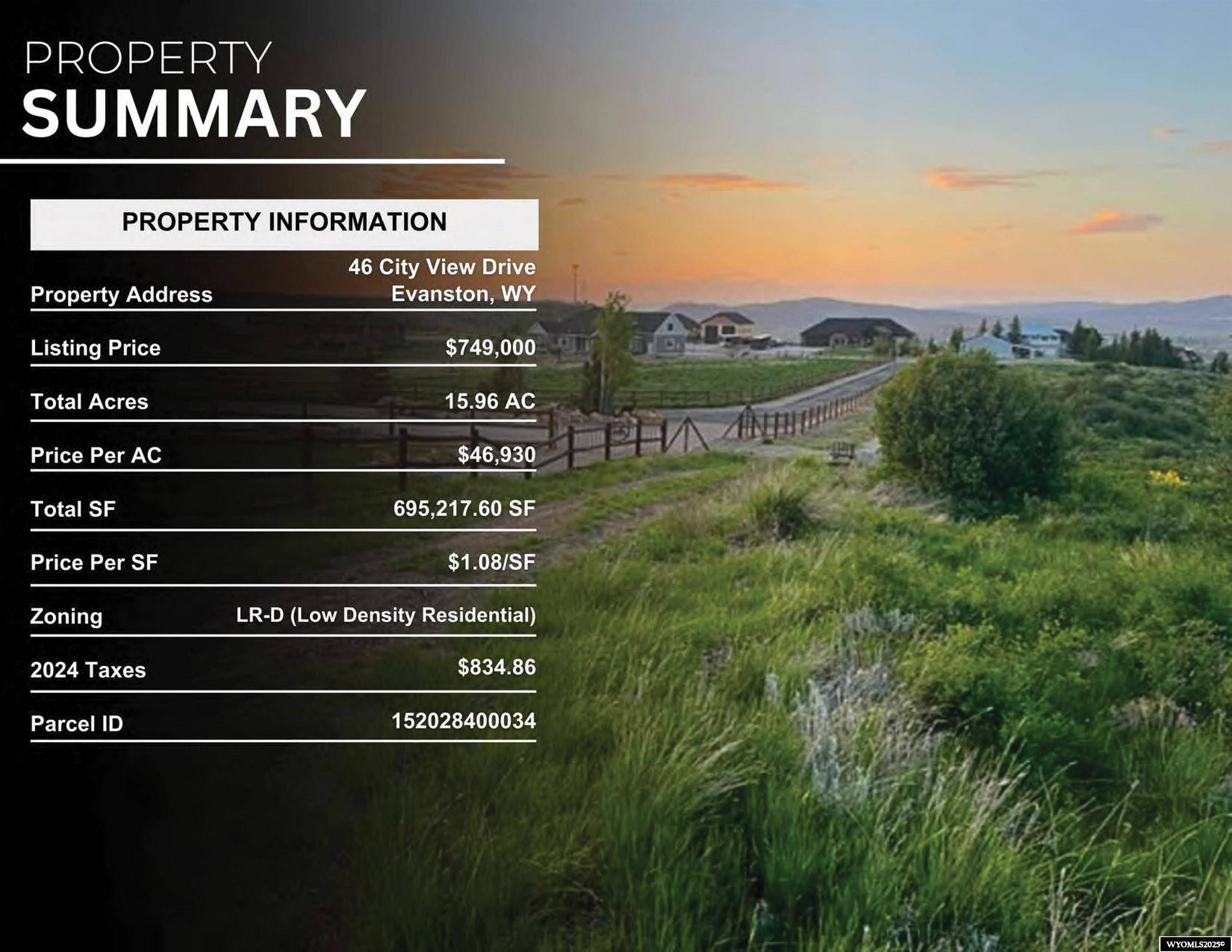 Evanston, WY 82930,46 City View Dr