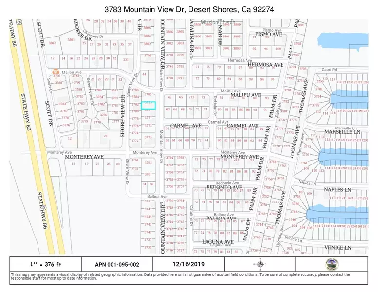 3783 Mountain View DR, Desert Shores, CA 92274