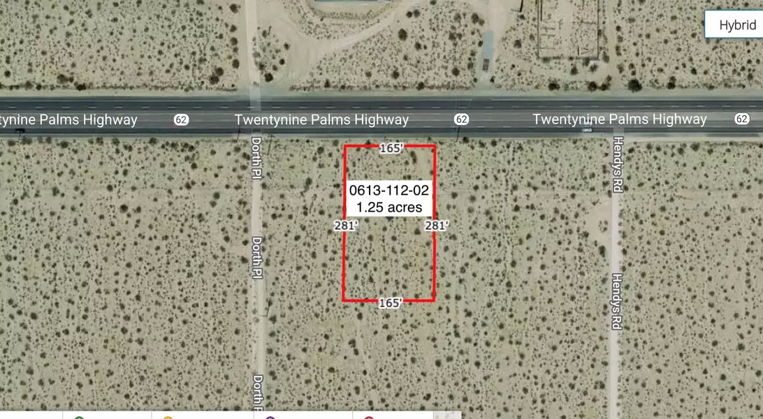 125 Acres Hwy 62 And Hendys RD, 29 Palms, CA 92277