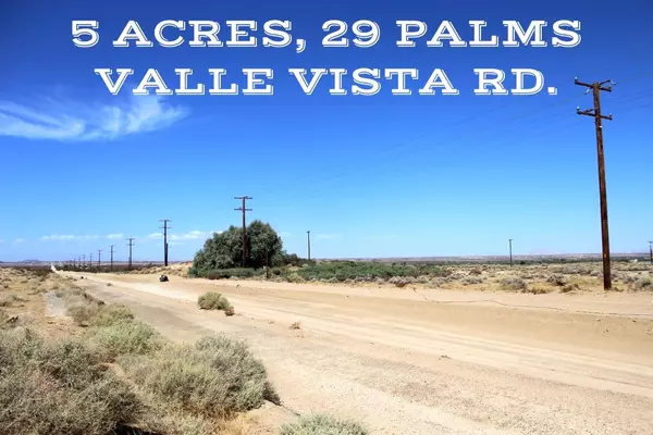 29 Palms, CA 92277,0 Valle Vista RD