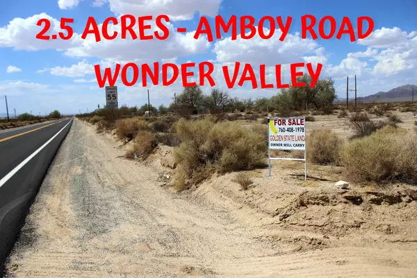 29 Palms, CA 92277,87800 Amboy RD