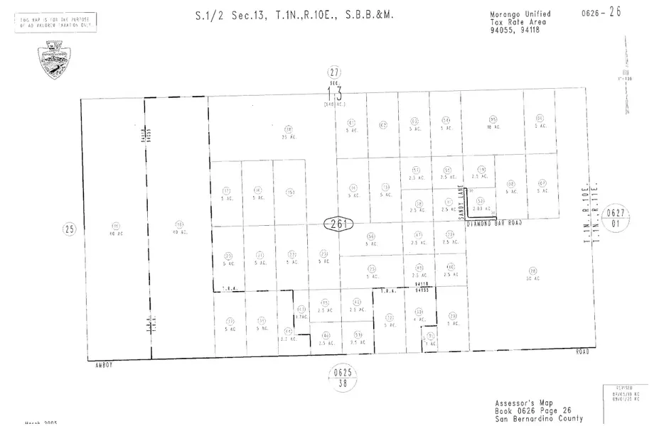 5 Land, Amboy Rd. Wonder Valley, 29 Palms, CA 92277