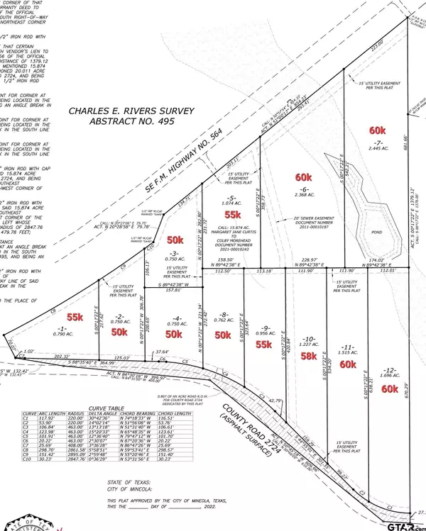 Mineola, TX 75773,LOT 10 CR 2724