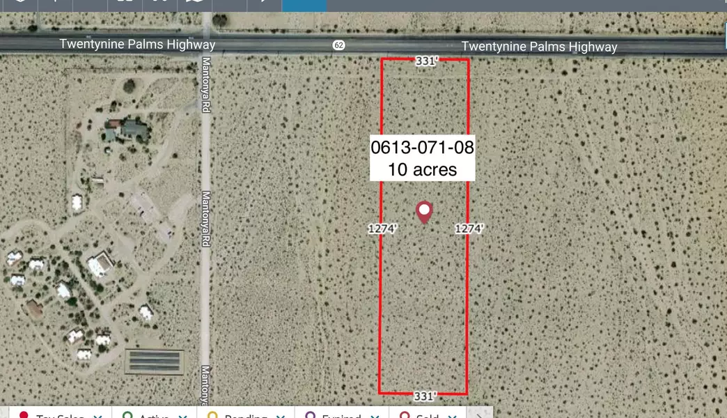 10 Acres On Hwy 62 And Mantonya RD, Twenty-nine Palms, CA 92277