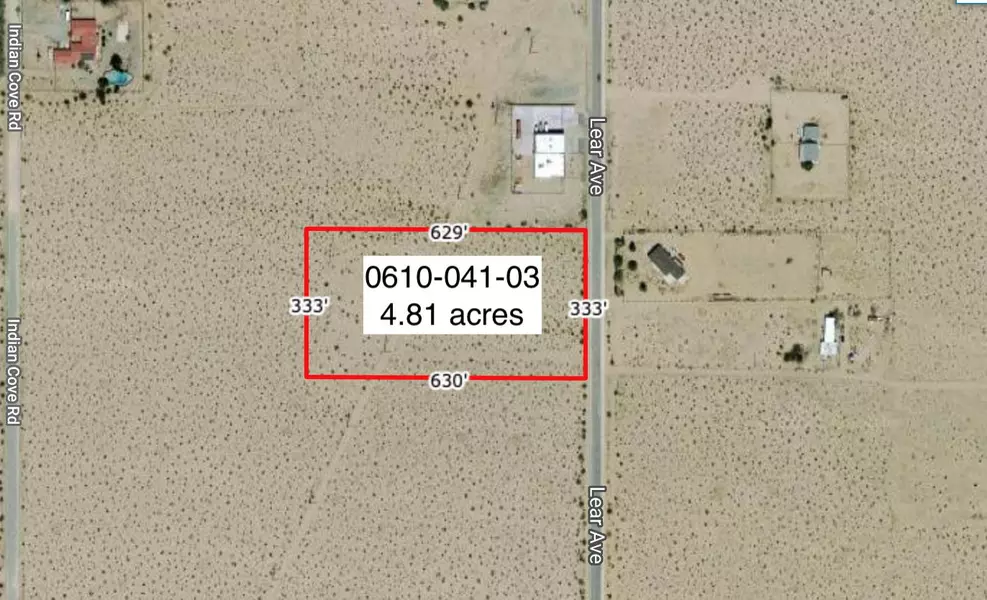 0 Acres On Lear Near Indian TRL, Twenty-nine Palms, CA 92277