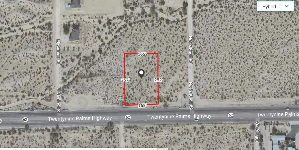 Twenty-nine Palms, CA 92277,1 Acre On Hwy 62 Near El Camino RD