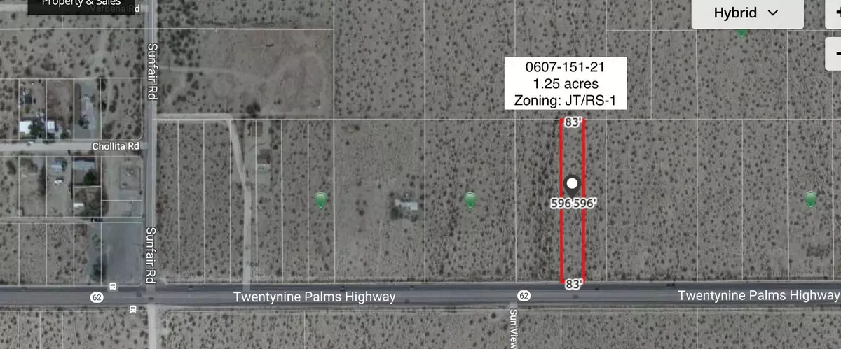 Joshua Tree, CA 92252,0 Acres Hwy 62 Near Sunfair RD