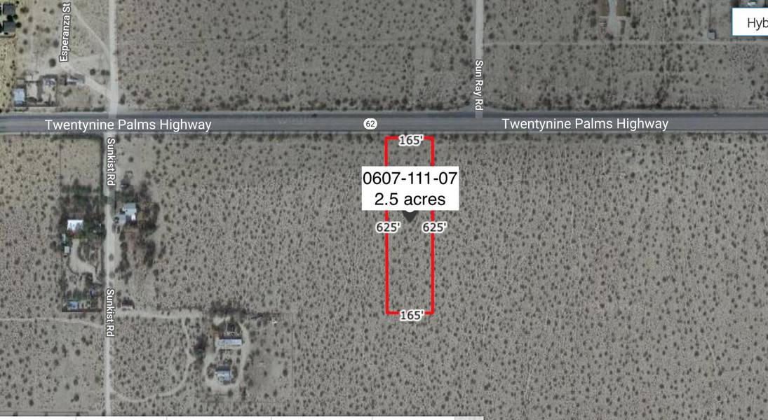 0 Acres On Hwy 62 Near Sunkist HWY, Joshua Tree, CA 92252