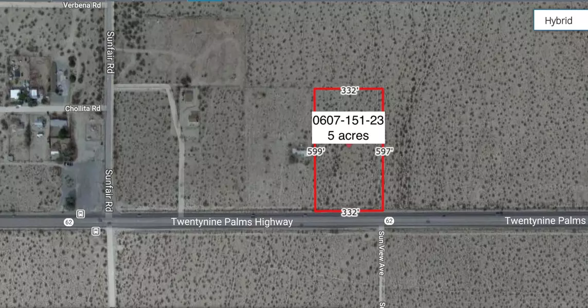 5 Acres On Hwy 62 Near Sunfair RD, Joshua Tree, CA 92252