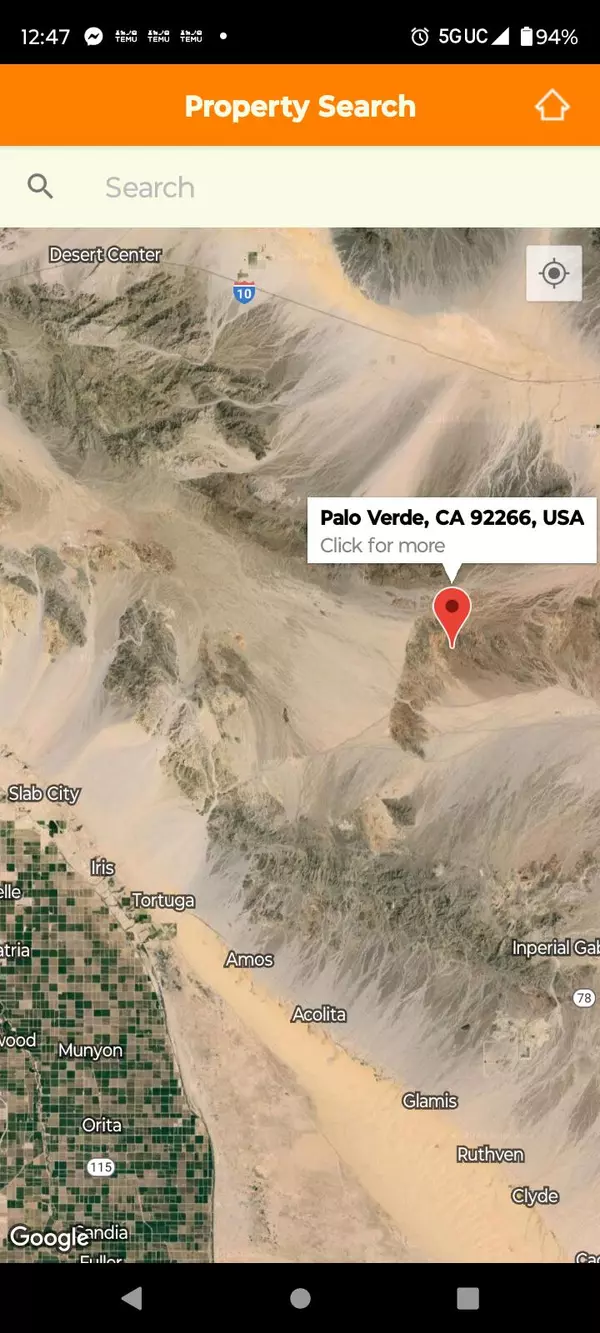 Palo Verde, CA 92266,0 0 Ca.