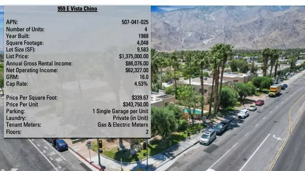 Palm Springs, CA 92262,959 E Vista Chino