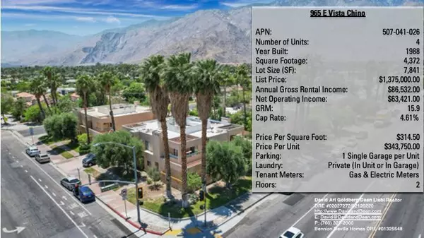 Palm Springs, CA 92262,965 E Vista Chino