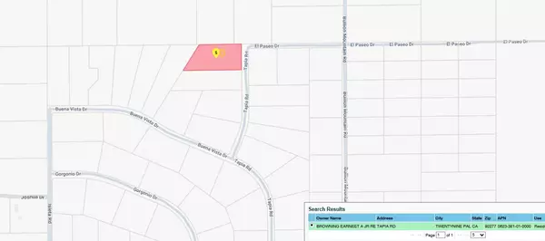 Twenty-nine Palms, CA 92277,0 Tapia RD