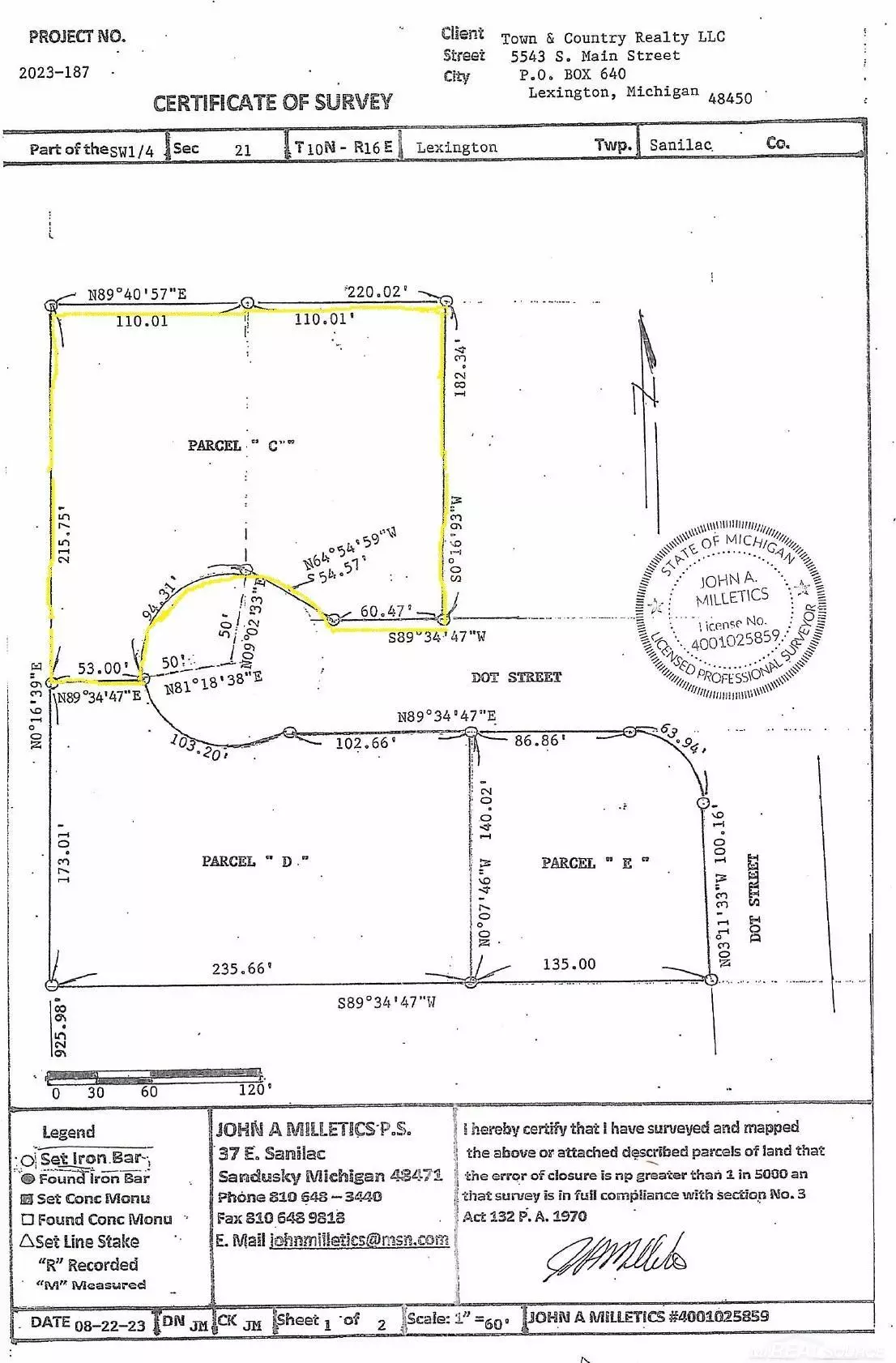 Croswell, MI 48422,Parcel C Dot Street