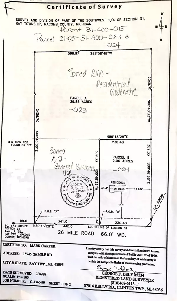 Ray, MI 48096,000 26 Mile Road