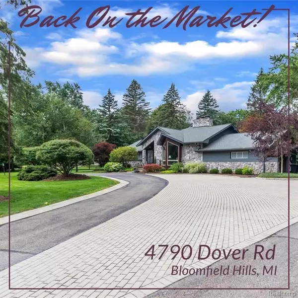 Bloomfield Hills, MI 48304 3627,4790 DOVER Road