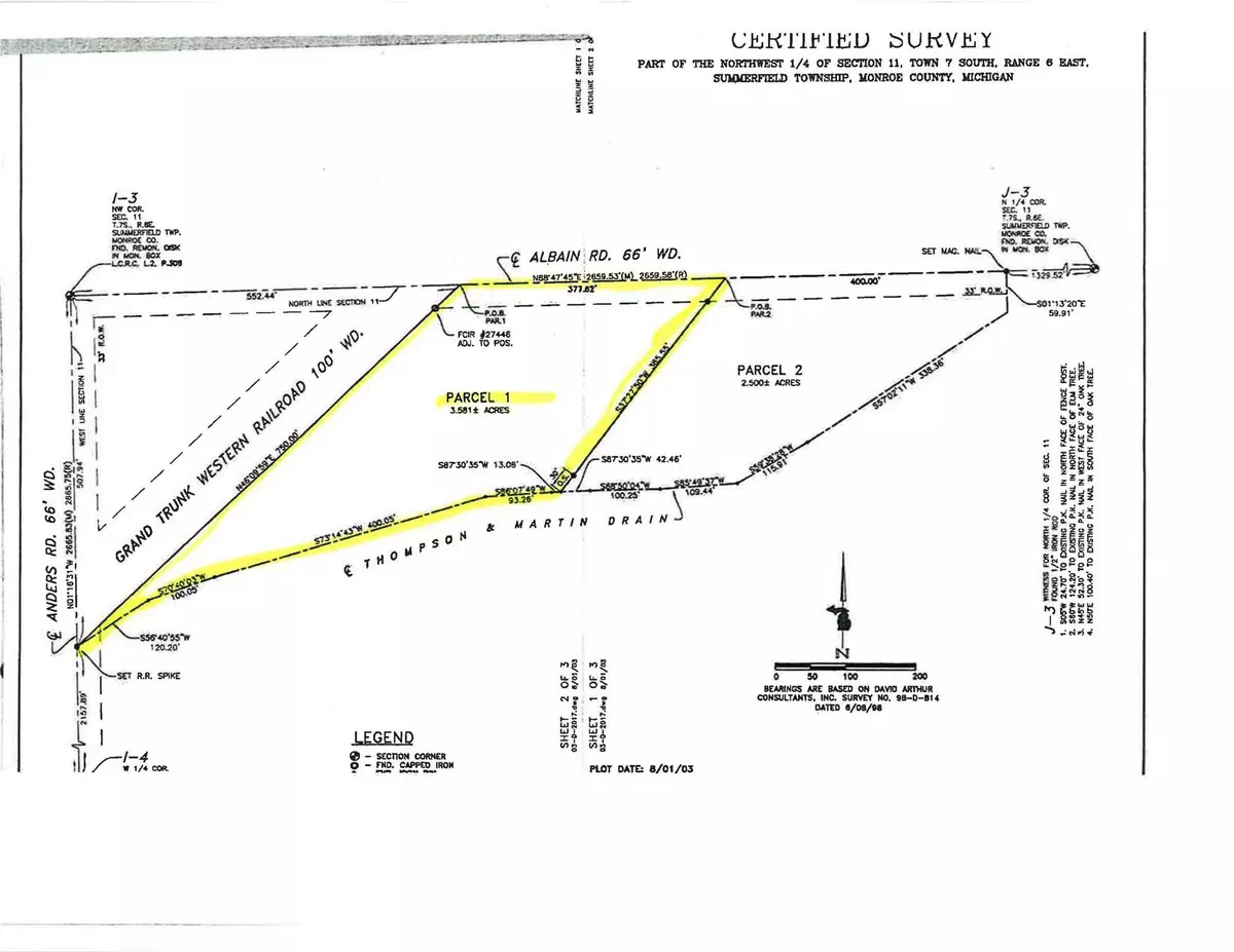 Petersburg, MI 49270,Parcel 1 ALBAIN Road