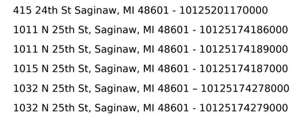 Saginaw, MI 48601,1011 25TH NIMONS Street