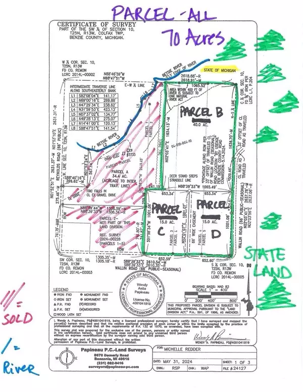 Thompsonville, MI 49683,70 Acres B-C-D Wallin Road