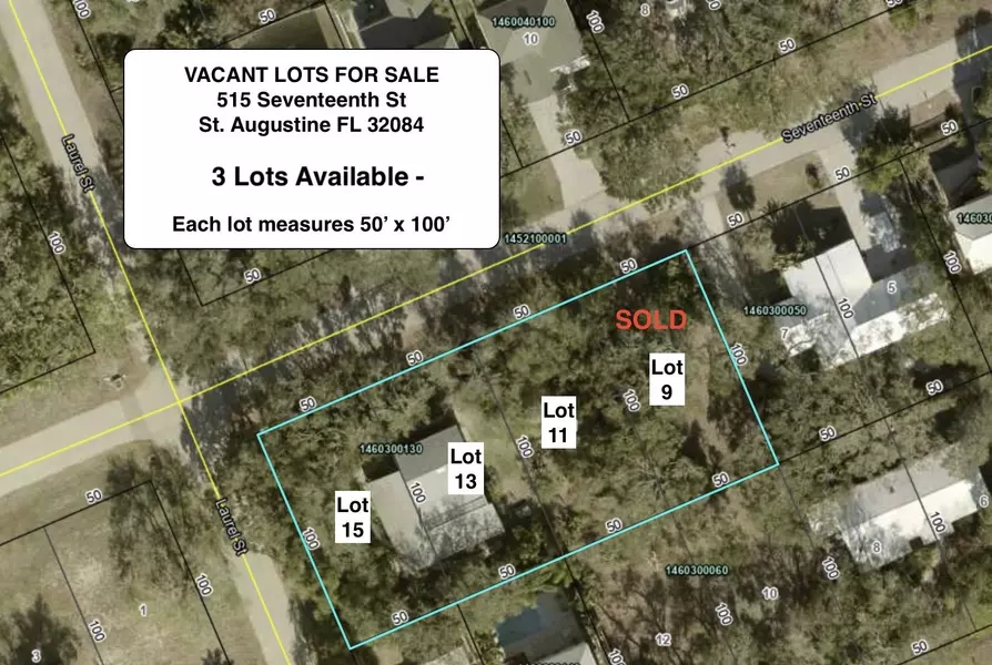 515 Seventeenth St (Lot # 15), St Augustine, FL 32084