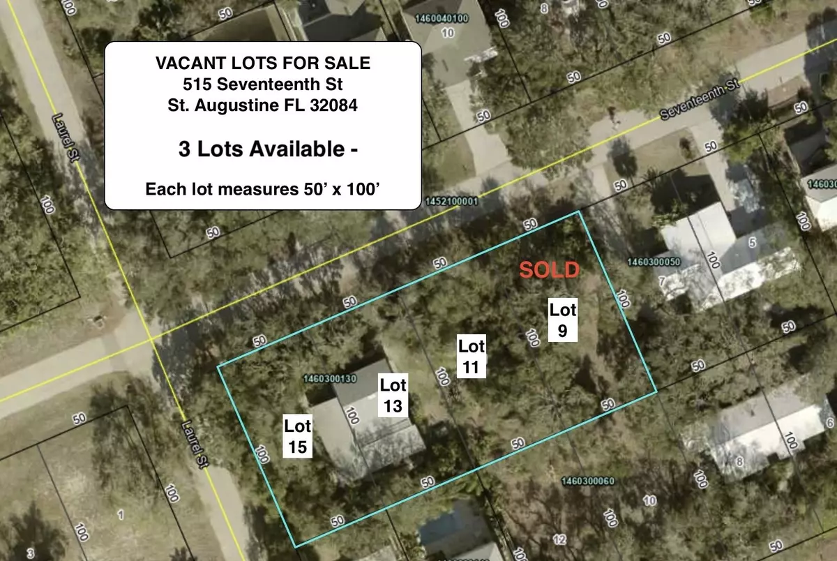 St Augustine, FL 32084,515 Seventeenth St (Lot # 15)