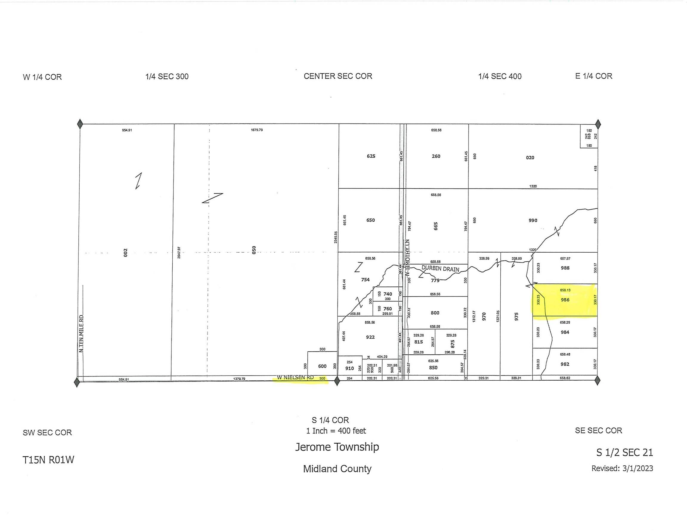 N Nine Mile (986) Road, Sanford, MI 48657