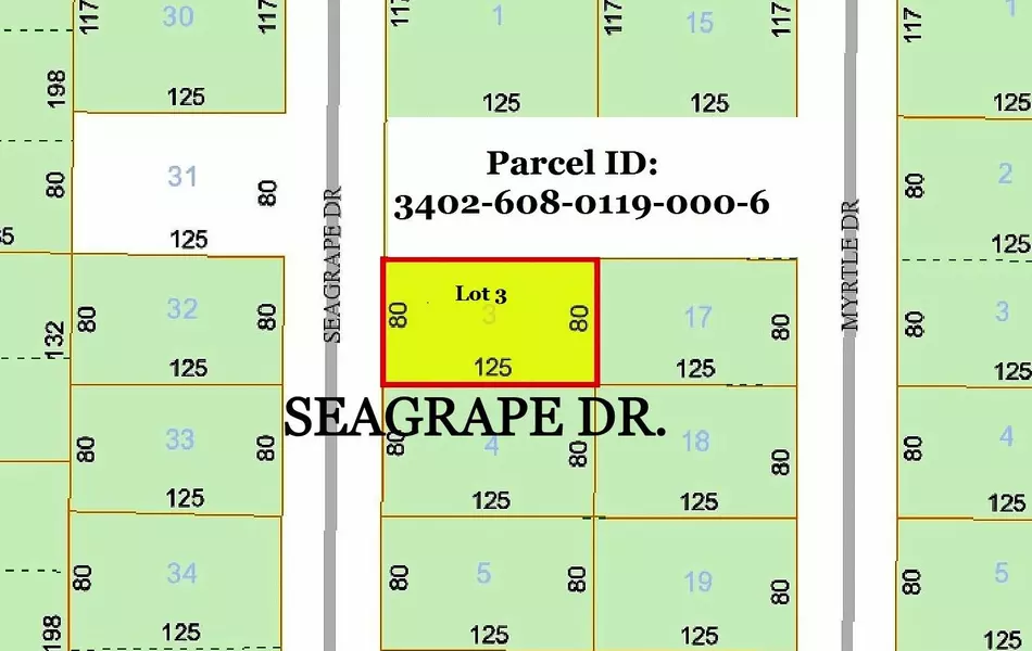 0 Seagrape Dr. Lot 3 DR, Fort Pierce, FL 34982